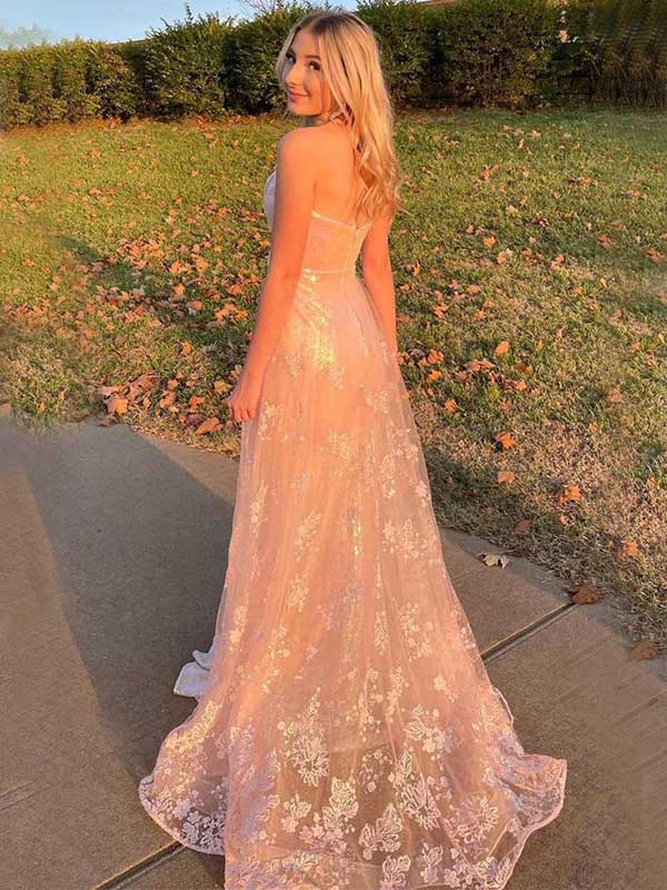 Unique Sweetheart Sleeveless Mermaid Sequin Long Prom Dresses For Party, PG354