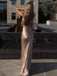 Sexy Spaghetti Strap Sleeveless Mermaid Satin Long Prom Dresses For Party, PG875