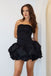 Cute Sweetheart Sleeveless Mermaid Satin Homecoming Dresses For Party, PGH482