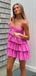 Elegant Spaghetti Strap Sleeveless A-line Jersey Homecoming Dresses For Party, PGH354