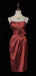 Sexy Spaghetti Strap Sleeveless Short Mermaid Satin Homecoming Dresses For Party, PGH274