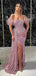 Sexy Off-shoulder Sleeveless Mermaid Sequin Long Prom Dresses For Party, PG684