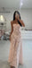 Sexy Spaghetti Strap Sleeveless Mermaid Tulle Pink Long Prom Dresses For Party, PG386