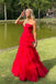 Formal Gown Sweetheart Sleeveless A-line Tulle Ruffles Long Prom Dresses For Party, PG478