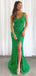 Sexy V-neck Sleeveless Mermaid Sequin Long Prom Dresses With Trailing For Party, PG270