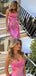 Soft Spaghetti Strap Sleeveless Mermaid Satin Long Prom Dresses For Party, PG414