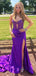 Sexy Sweetheart Sleeveless Mermaid Satin Long Prom Dresses With Trailing For Party, PG334