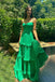 Simple Spaghetti Strap Sleeveless A-line Long Prom Dresses For Party, PG500