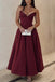 Simple Sweetheart Sleeveless A-line Satin Long Prom Dresses For Party, PG462