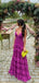 Sexy Spaghetti Strap V-neck Sleeveless A-line Jersey Long Prom Dresses For Party, PG338