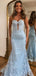 Elegant Sweetheart Mermaid Sleeveless Long Prom Dresses For Party, PG118