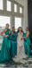 Sexy Mismatched Sleeveless Mermaid Bridesmaid Dresses For Wedding Party, PGB95