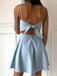 Casual Spaghetti Strap Sleeveless Short A-line Homecoming Dresses For Party, PGH78