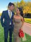 Simple Sweetheart Sleeveless Mermaid Satin Long Prom Dresses For Party, PG486