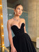 Elegant Sweetheart Sleeveless A-line Black Prom Dresses For Wedding Party, PG25