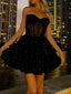 Elegant Sweetheart Sleeveless A-line Lace Homecoming Dresses For Party, PGH458