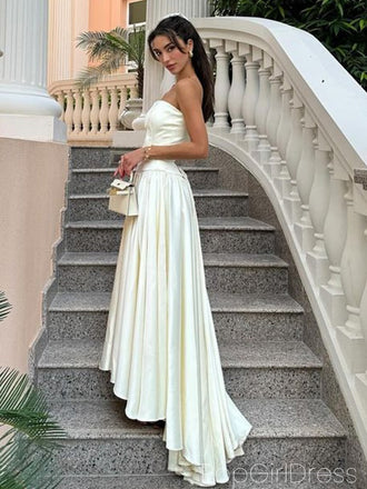 Soft Sweetheart Sleeveless Mermaid Satin Long Prom Dresses For Party, PG933