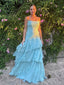 Soft Sweetheart Sleeveless A-line Satin Long Prom Dresses For Party, PG666