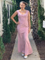 Sexy V-neck Mermaid Sleeveless Long Prom Dresses For Party, PG126