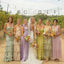 Mismatched Colorful Sleeveless A-line Bridesmaid Dresses For Wedding Party, PGB118