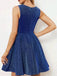 Modest Halter Sleeveless Short A-line Homecoming Dresses, PGH57