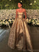 Soft Sweetheart Sleeveless A-line Satin Long Prom Dresses For Party, PG608