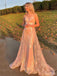 Unique Sweetheart Sleeveless Mermaid Sequin Long Prom Dresses For Party, PG354