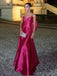 Soft Spaghetti Strap Sleeveless A-line Satin Long Prom Dresses For Party, PG636