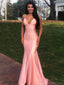 Sexy Spaghetti Strap V-neck Mermaid Sleeveless Long Prom Dresses For Party, PG102