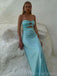 Soft Sweetheart Sleeveless Mermaid Satin Long Prom Dresses For Party, PG816