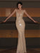 Shiny V-neck Sleeveless Mermaid Sequin Long Prom Dresses For Party, PG980