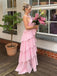 Formal Halter Sleeveless A-line Satin Long Prom Dresses For Party, PG721