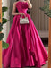 Formal Gown Sleeveless A-line Satin Long Prom Dresses For Party, PG481