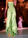 Soft Sweetheart Sleeveless Mermaid Satin Long Prom Dresses For Party, PG605