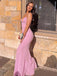 Sexy Spaghetti Strap V-neck Mermaid Sleeveless Long Prom Dresses For Party, PG103