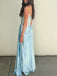 Sexy Off-shoulder Sleeveless Mermaid Satin Long Prom Dresses For Party, PG262