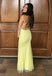 Elegant Spaghetti Strap Sleeveless Mermaid Lace Long Prom Dresses For Party, PG625