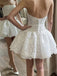 Elegant Sweetheart Sleeveless A-line Lace Homecoming Dresses For Party, PGH471