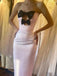 Cute Sweetheart Sleeveless Mermaid Satin Long Prom Dresses For Party, PG463