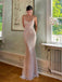 Shiny Spaghetti Strap Sleeveless Mermaid Sequin Long Prom Dresses For Party, PG509