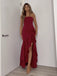 Sexy Sweetheart Sleeveless Mermaid Satin Long Prom Dresses For Party, PG831