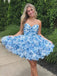 Elegant Sweetheart Short Sleeveless Chiffon A-line Homecoming Dresses For Party, PGH319