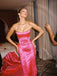 Soft Sweetheart Sleeveless Mermaid Satin Long Prom Dresses For Party, PG521