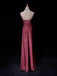 Simple Sweetheart Sleeveless Mermaid Satin Long Prom Dresses For Party, PG315