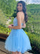 Elegant Sweetheart Sleeveless Short A-line Tulle Homecoming Dresses For Party, PGH247