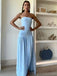 Sexy Sweetheart Sleeveless Mermaid Satin Long Prom Dresses For Party, PG737