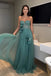 Elegant Sweetheart Sleeveless Mermaid Chiffon Long Prom Dresses For Party, PG1022