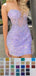 Shiny Sweetheart Sleeveless Mermaid Sequin Short Homecoming Dresses For Party, PGH380