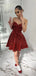 Shiny Sweetheart Sleeveless A-line Sequin Short Homecoming Dresses For Party, PGH399