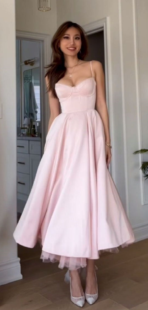 Formal Spaghetti Strap Sleeveless A-line Jersey Long Prom Dresses For Party, PG407